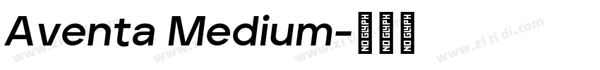 Aventa Medium字体转换